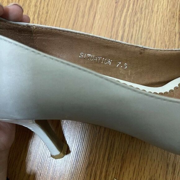 JEFFREY CAMPBELL IBIZA SITUATION Grey BOW HEELS - Picture 7 of 10